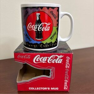 Vintage 1995 Coca-Cola Mug Cup Distributed By Enesco 12 Oz - 3 3/4 In Tall